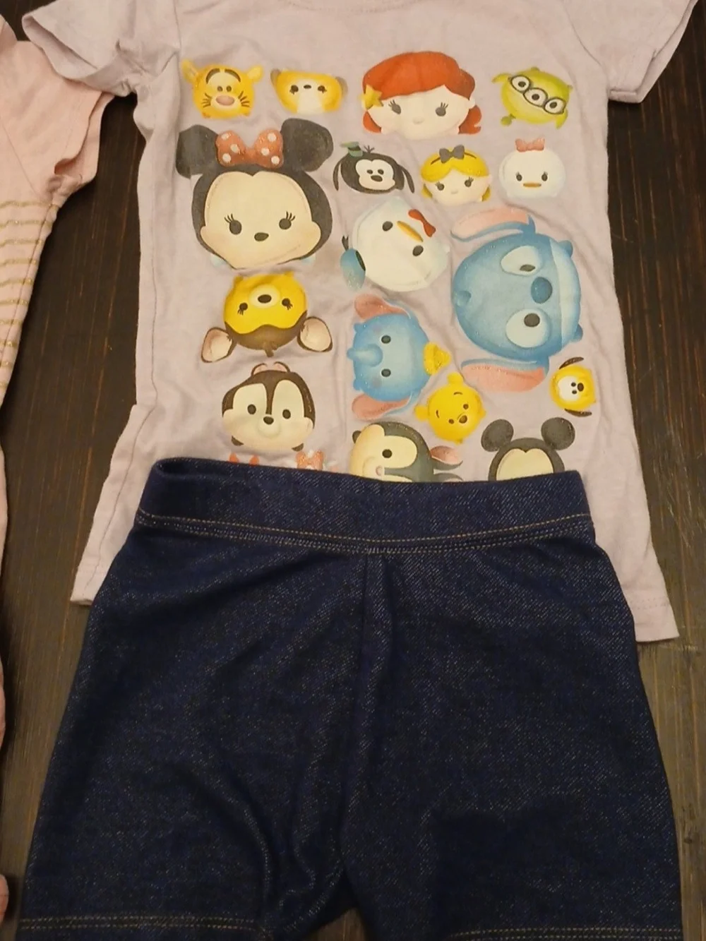 Girls Assorted Graphic Tee & Shorts Bundle - Unicorn, Minnie & Tropical Prints